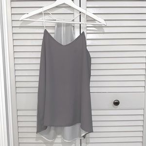 Express Reversible Barcelona Cami in White/Gray.